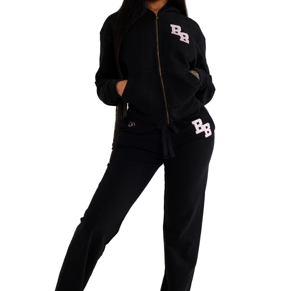 Body by raven body university black/pink set